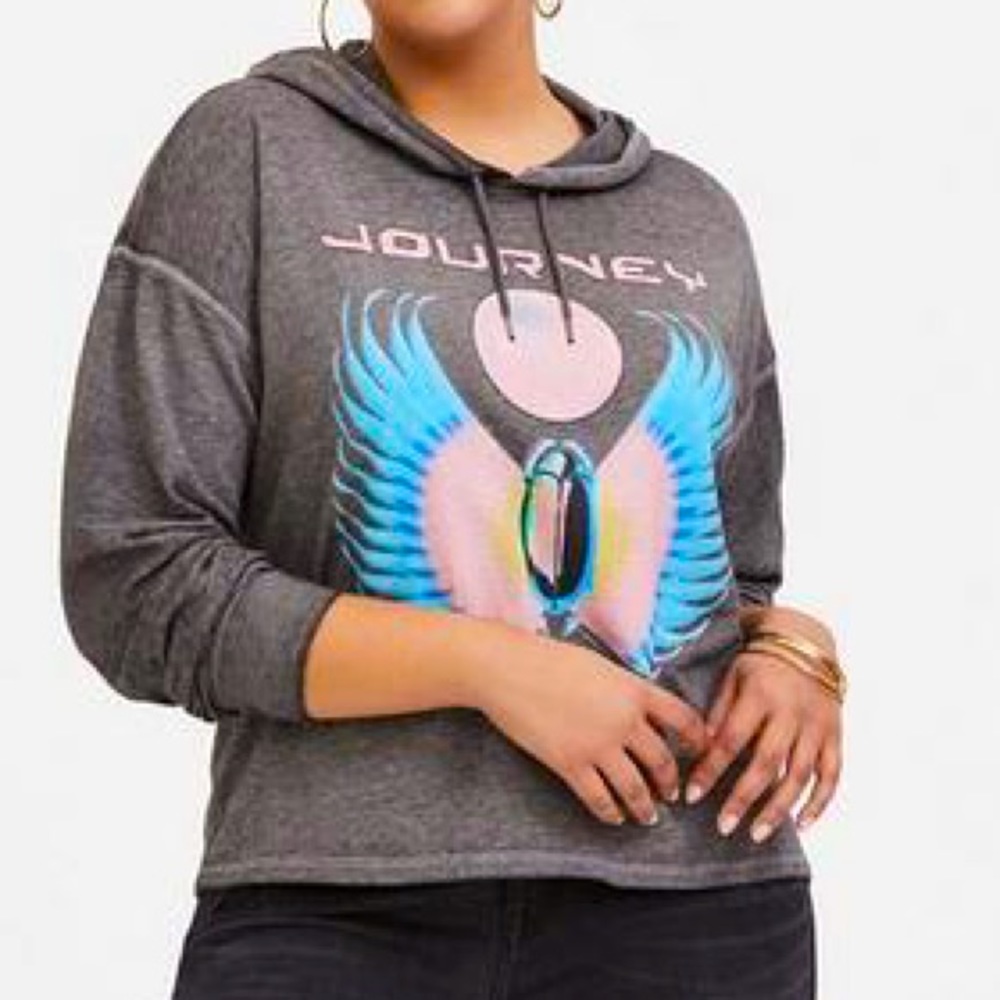 Journey Cropped Thin Hoodie